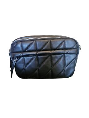 Primark Black Quilted Crossbody Camera Bag
